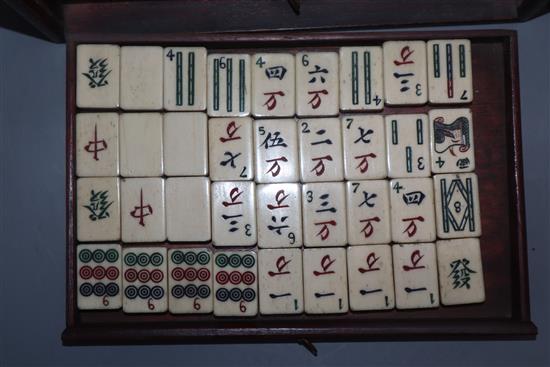 A mah jong set